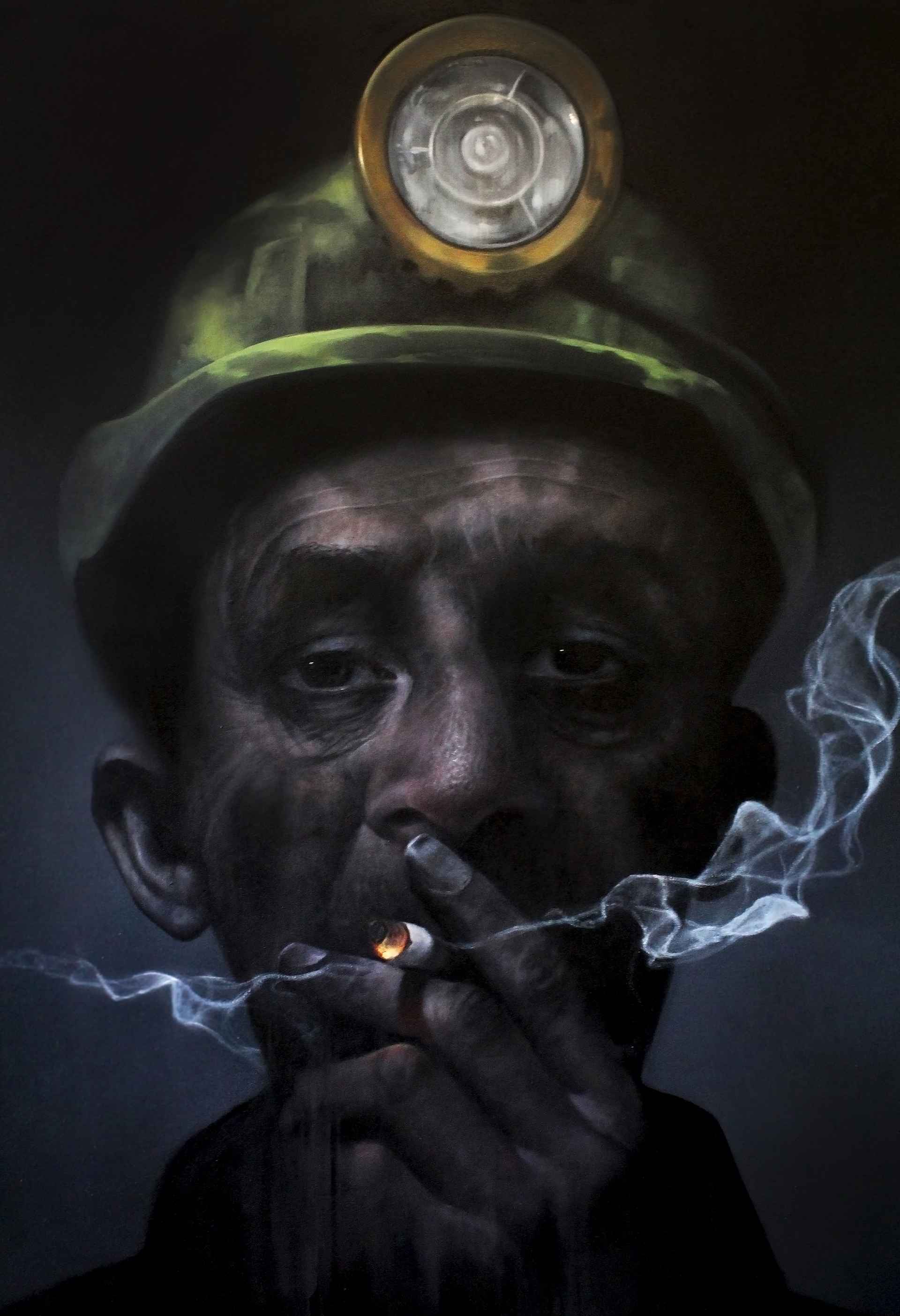 Smoking Miner by Andrew Hunt
