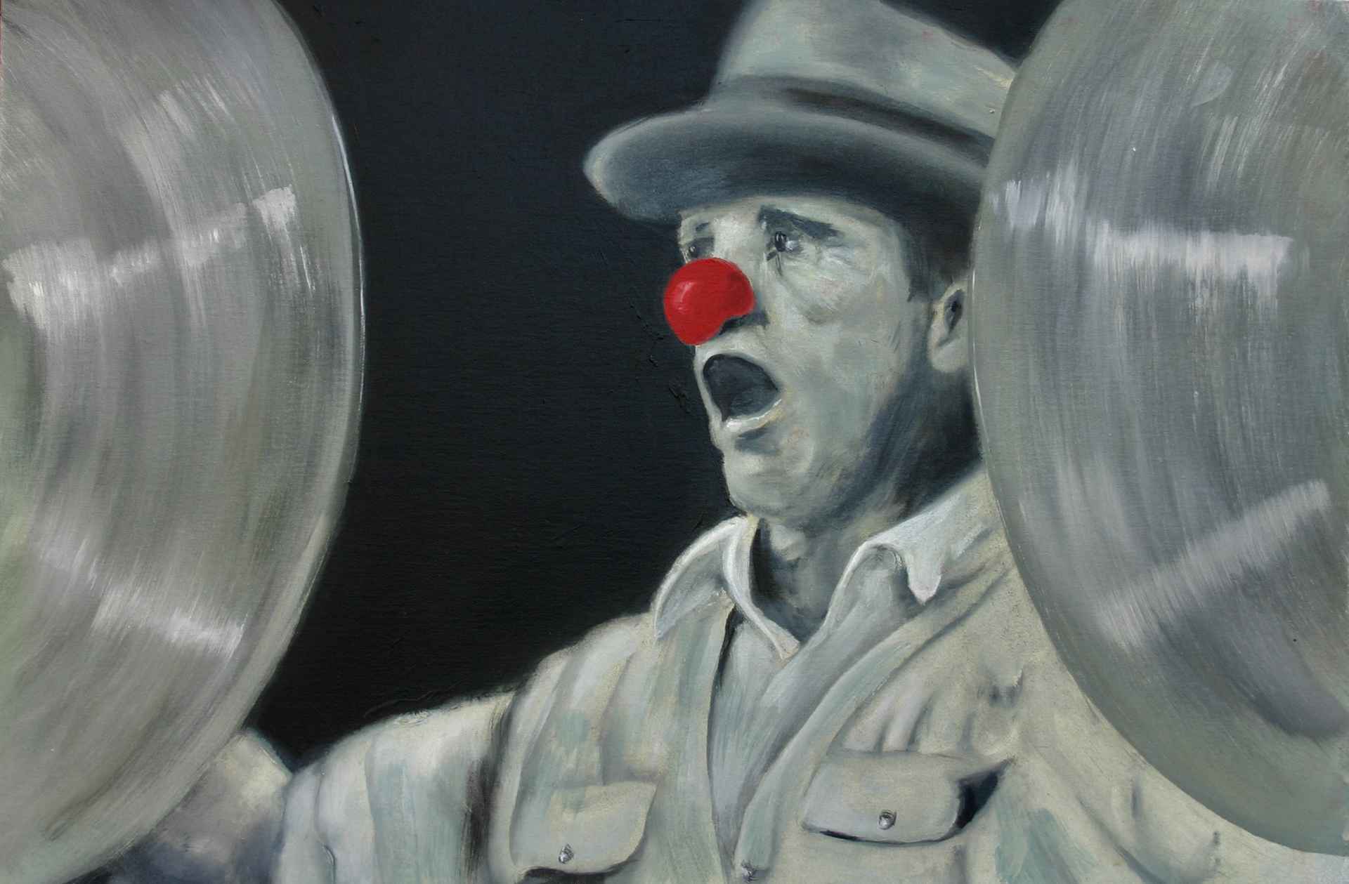 Untitled 1 with red Nose by Axel Bottenberg Untitled 1 with red Nose by Axel Bottenberg
