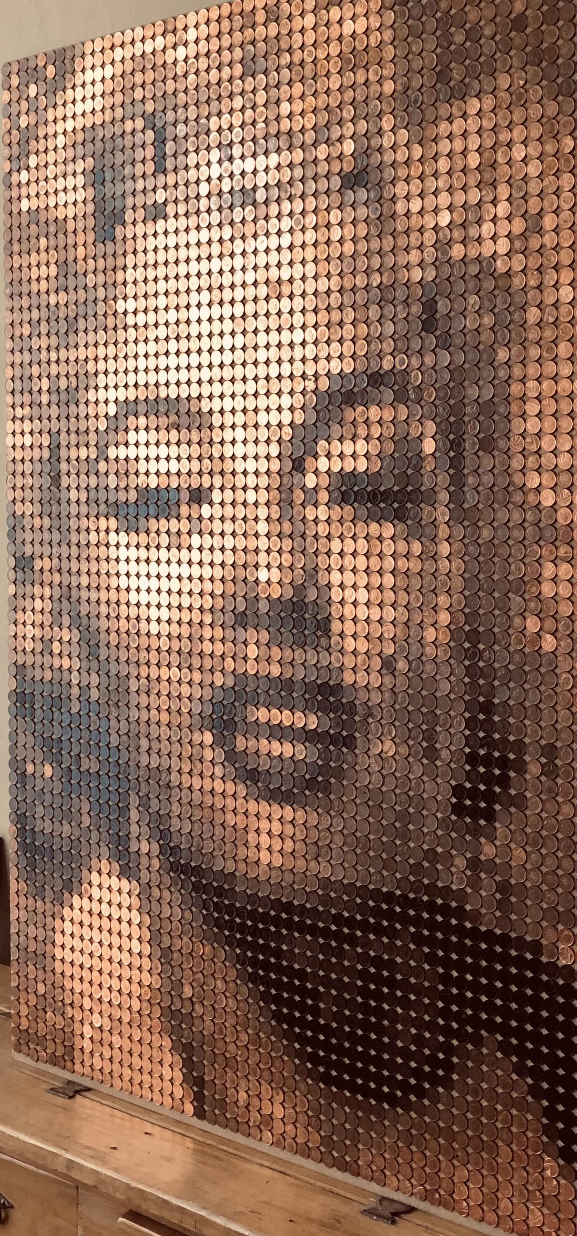 Marilyn (in coins) by Ed Chapman