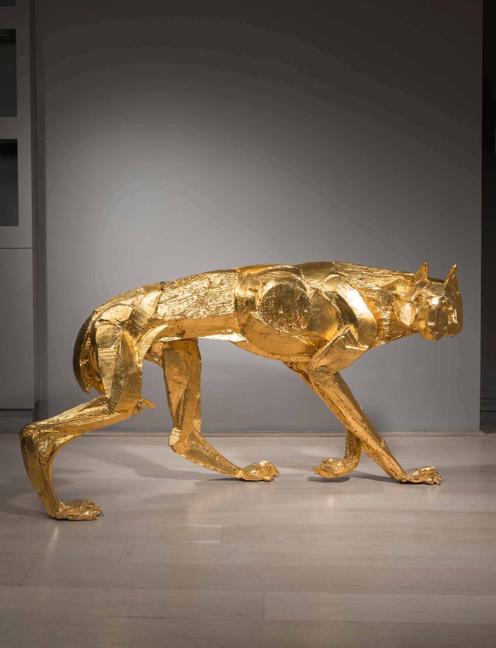 Wolf I (gilded) by Sophie Dickens