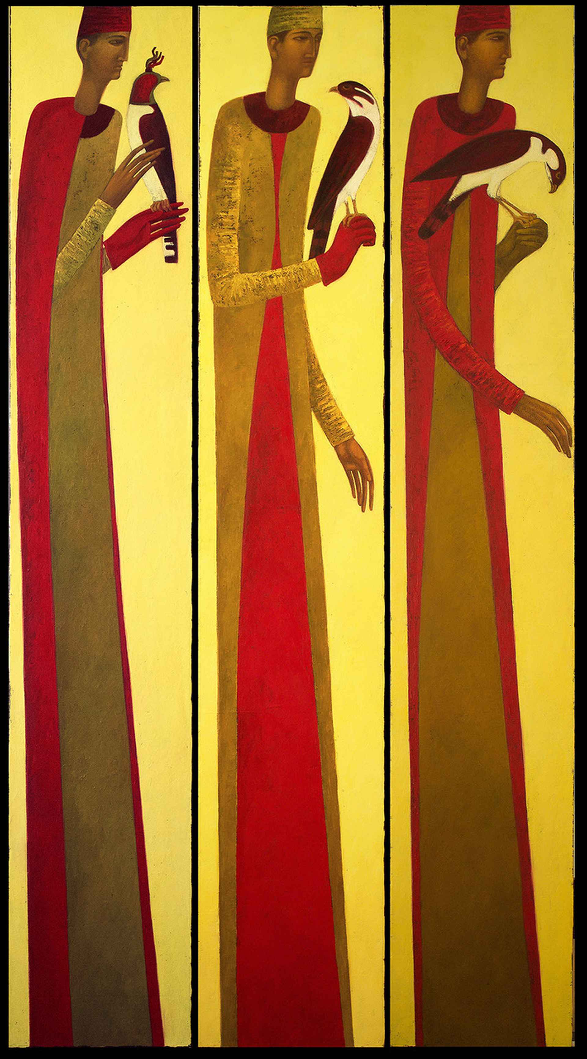 Falconers Triptych by Timur D'Vatz