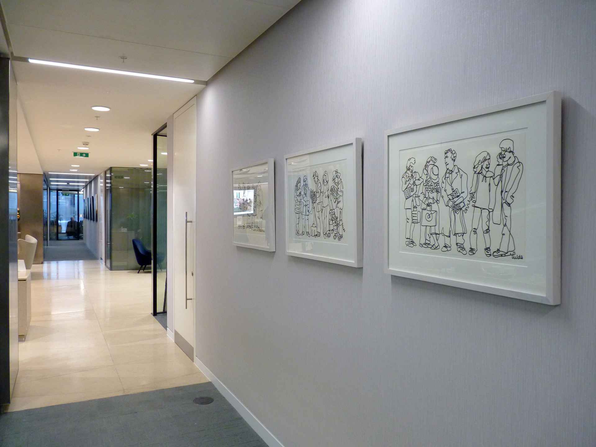 Continuous line drawings by EY (Ernst & Young) 