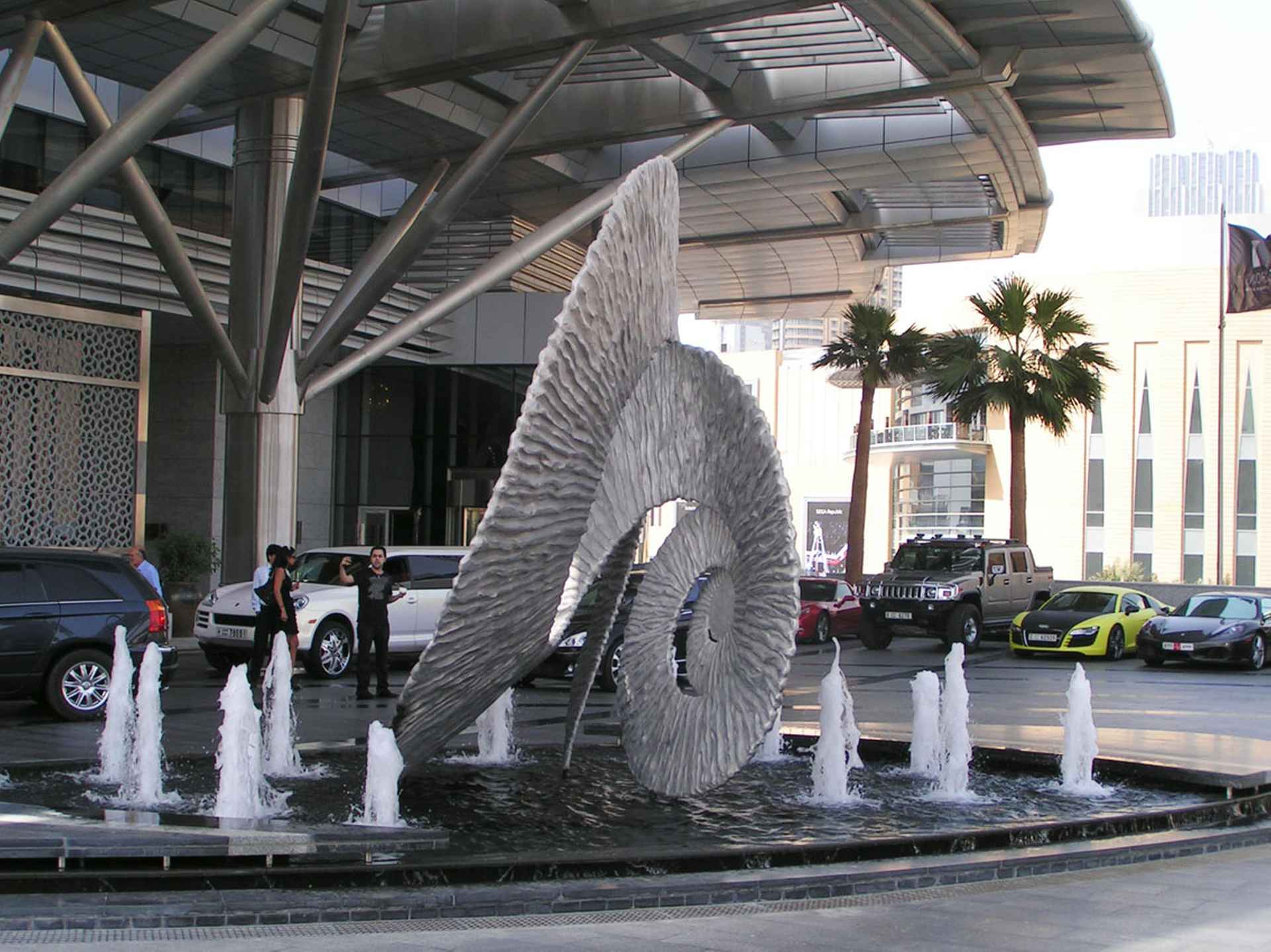 A fluid sculptural form by The Address, Dubai