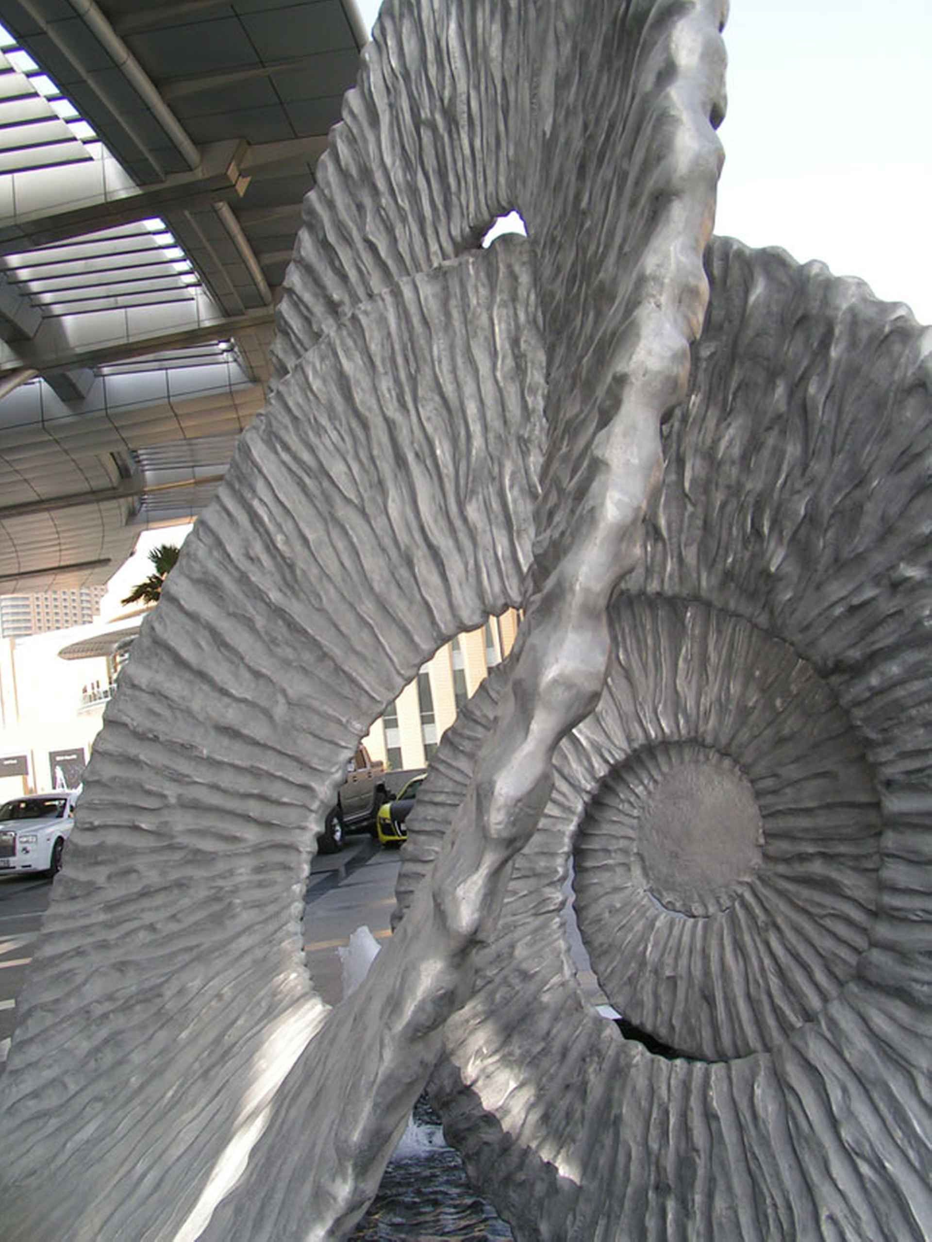 Detail of aluminium casting by The Address, Dubai