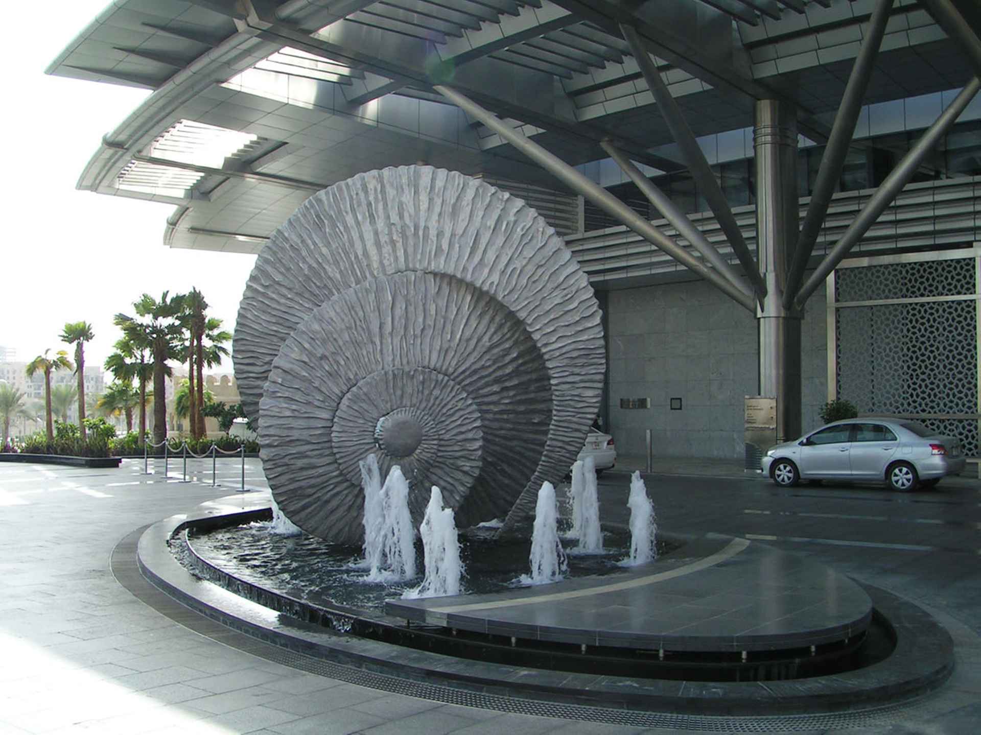 Water feature complimenting the aquatic concept by The Address, Dubai